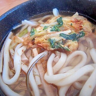 あさり玉葱天ぷらうどん